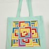 Psychedelic Patchwork Tote Bag